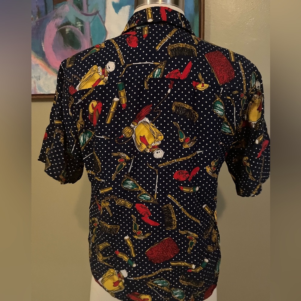 Pendleton Button Down Ladies Top Barber Comb Perf… - image 3